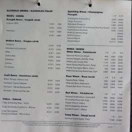 Peppers Mediterrán Grill Budapest - Étlap/itallap