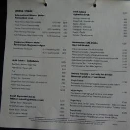 Peppers Mediterrán Grill Budapest - Étlap/itallap