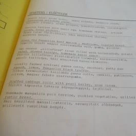 Peppers Mediterrán Grill Budapest - Étlap/itallap