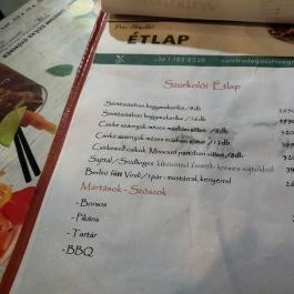Perc Bisztró, Budapest - Étlap/itallap