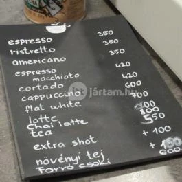 Perc Coffee, Budapest - Étlap/itallap