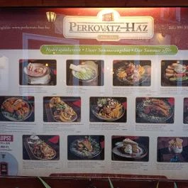  Perkovátz Ház English Pub & Restaurant Sopron - Étlap/itallap