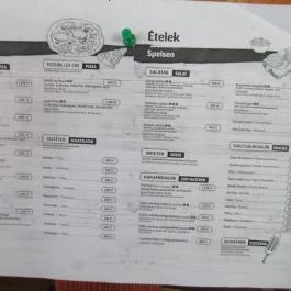 Peron Café - Holdfény Liget, Gyöngyösfalu - Étlap/itallap