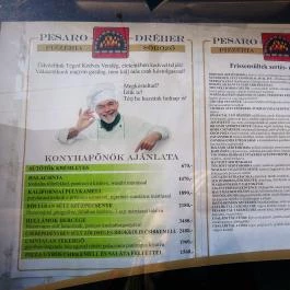 Pesaro Pizzéria, Érd - Étlap/itallap