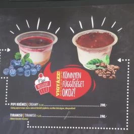 Pesti Pipi - Nyugati Budapest - Étlap/itallap