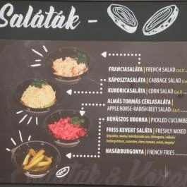 Pesti Pipi - Nyugati Budapest - Étlap/itallap