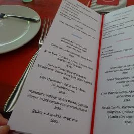 Petrus Restaurant Budapest - Étlap/itallap