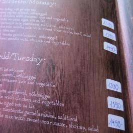 Pho 18 Vietnami Étterem Budapest - Étlap/itallap