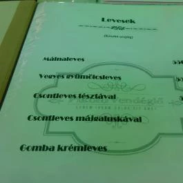 Pikoló Vendéglő Bakonybél - Étlap/itallap