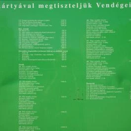 Ping Kínai Étterem Budapest - Étlap/itallap