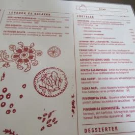 Pingrumba Budapest - Étlap/itallap