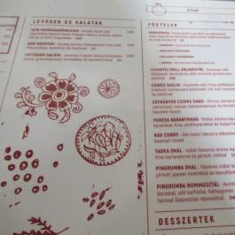 Pingrumba Budapest - Étlap/itallap