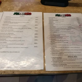 Pinocchio Nyugati, Budapest - Étlap/itallap