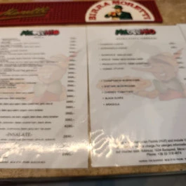 Pinocchio Nyugati, Budapest - Étlap/itallap