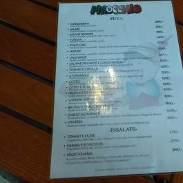 Pinocchio Pizzeria & Caffetteria Budapest - Étlap/itallap