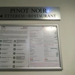 Pinot Noir Étterem, Egerszalók - Étlap/itallap