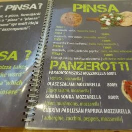 Pinsa Budapest - Étlap/itallap