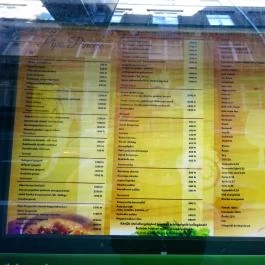 Pipo Pincéje, Budapest - Étlap/itallap