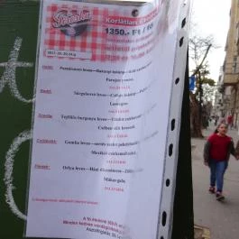Piroska Vendéglő Budapest - Étlap/itallap
