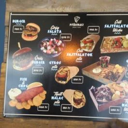 PitaGorasz Budapest - Étlap/itallap