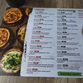 Pizza Cosi Budapest - Étlap/itallap