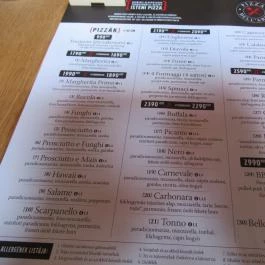 Pizza Dellarosso Budapest - Étlap/itallap