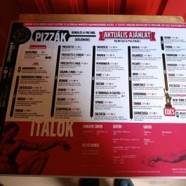 Pizza Dellarosso Fehérvár Székesfehérvár - Étlap/itallap