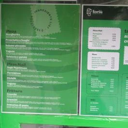 Pizza Foriù Budapest - Étlap/itallap