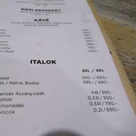 Pizza, Kávé, Világbéke, Miskolc - Étlap/itallap