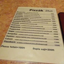 Gyros Kert, Aggtelek - Étlap/itallap