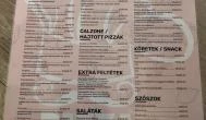 Pizza Papito Budapest - Étlap/itallap