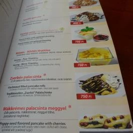 Pizza Paradicsom Budapest - Étlap/itallap