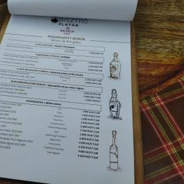 Platán Bisztró, Tata - Étlap/itallap