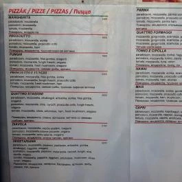 Platán Étterem - Városliget Budapest - Étlap/itallap