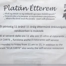 Platán Étterem - Városliget Budapest - Egyéb