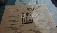 Platós Bár Budapest - Étlap/itallap