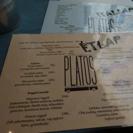 Platós Bár Budapest - Étlap/itallap