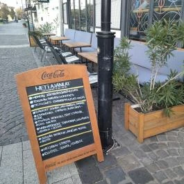 Pódium Budapest - Étlap/itallap