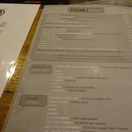 PolaPola Budapest - Étlap/itallap