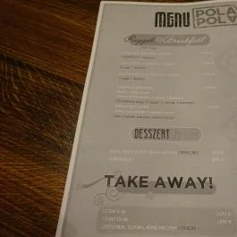 PolaPola Budapest - Étlap/itallap