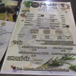 Pompeii Latte Art Caffe - Mester utca Budapest - Étlap/itallap