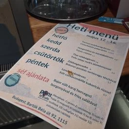 Pont.Itt.Cafe Budapest - Étlap/itallap