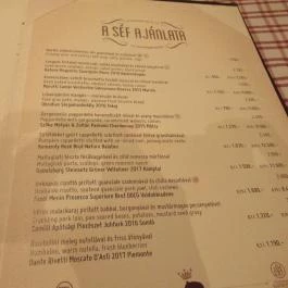 Porcellino Grasso Ristorante Budapest - Étlap/itallap