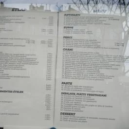 PORT Beer & Food Budapest - Étlap/itallap