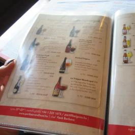 PORT Beer & Food Budapest - Étlap/itallap