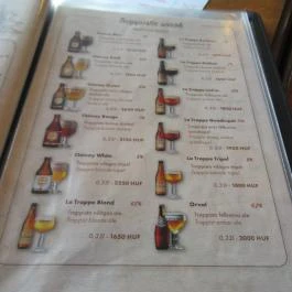 PORT Beer & Food Budapest - Étlap/itallap