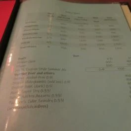 Pourgatorium Budapest - Étlap/itallap