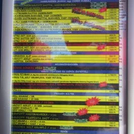 Praktiker Gyors Büfé Budapest - Étlap/itallap