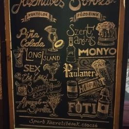 Práter Pub Budapest - Étlap/itallap