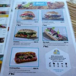 Pre-Go Budapest - Étlap/itallap